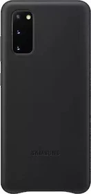 Samsung Leather Cover für Galaxy S20 schwarz