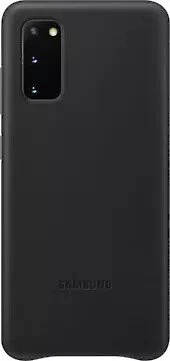 Samsung Leather Cover für Galaxy S20 schwarz