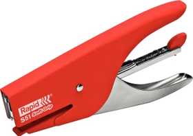 Rapid Supreme S51 Soft Grip Heftzange, rot