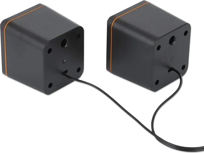 Manhattan 2600 Serie Lautsprechersystem USB-C/A schwarz/orange