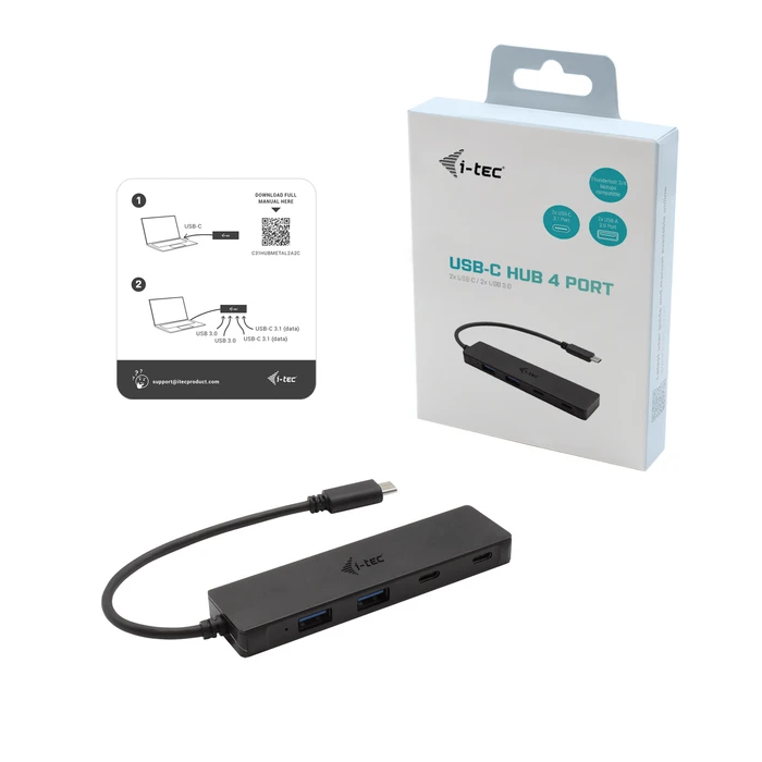 i-tec USB-C Metal HUB, USB-C 3.0 [Stecker]