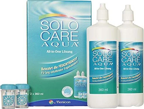 Alcon SoloCare Aqua All-in-one-Lösung Vorratspack, 720ml (2x 360ml)