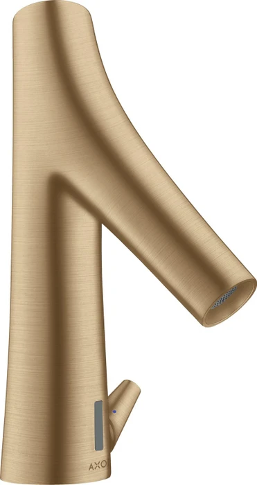 Hansgrohe Axor Starck Organic elektrische Waschbeckenarmatur mit Temperaturregulierung und Batterie brushed bronze