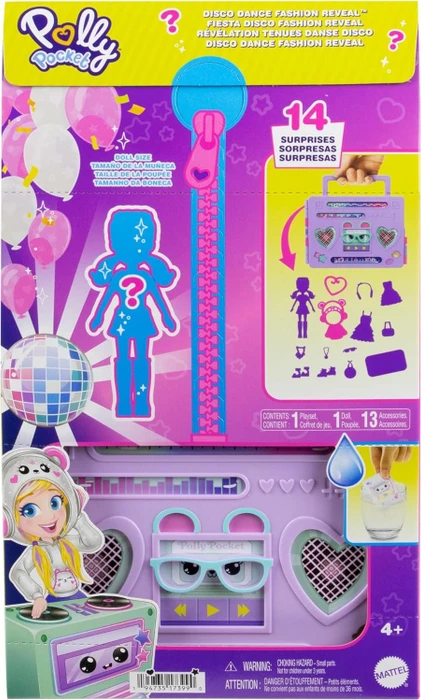 Mattel Polly Pocket - Diskoparty Fashion Reveal