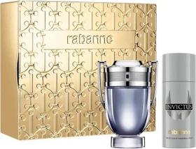 Paco Rabanne Invictus for Men EdT 100ml + Deodorant Spray 150ml + Box gold Duftset
