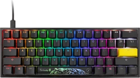 Ducky One 2 Pro Mini, PBT, schwarz, LEDs RGB, Kailh Box RED, USB, US