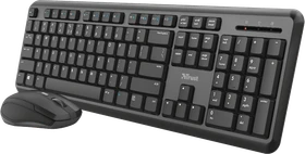Trust Ody Wireless Silent Keyboard and Mouse Set, USB, DE