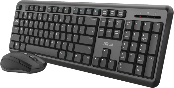 Trust Ody Wireless Silent Keyboard and Mouse Set, USB, DE