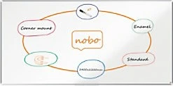 Nobo Whiteboard Premium Plus, weiß, 120x240cm