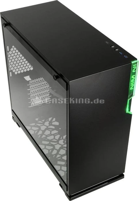 In Win 101C, schwarz, Glasfenster