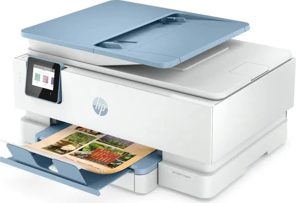 HP Envy Inspire 7921e All-in-One weiß/blau, Instant Ink, Tinte, mehrfarbig