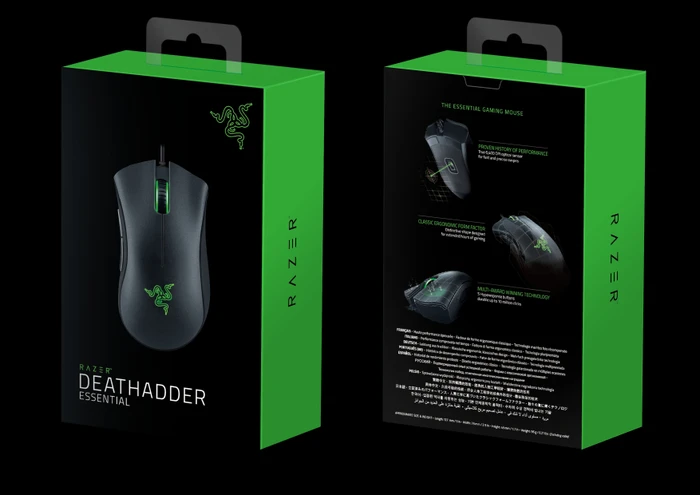 Razer DeathAdder Essential 2021, schwarz, USB