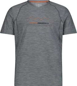 CMP Stretch Jersey Funktionsshirt kurzarm graffite melange/ruggine (Herren)