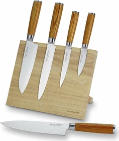Echtwerk Holz-Magnet Messerblock-Set natur, 6-tlg.