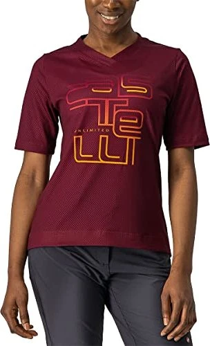 Castelli Trail Tech Trikot kurzarm barbaresco red (Damen)