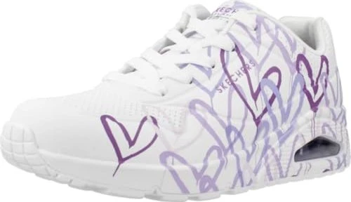 Skechers Uno Lite Spread the Love weiß/violett (Damen)