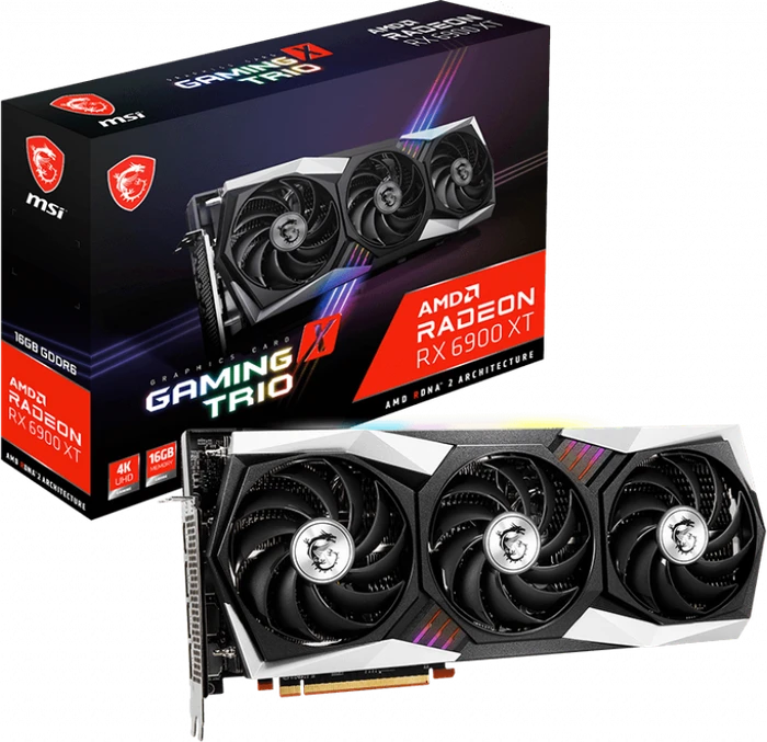 MSI Radeon RX 6900 XT Gaming X Trio 16G, 16GB GDDR6, HDMI, 3x DP