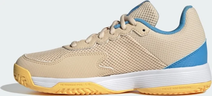 adidas Courtflash crystal sand/core black/blue burst (Junior)