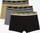 Lee Trunks 3er Boxer Briefs black charcoal aloe (Herren) (112395663)