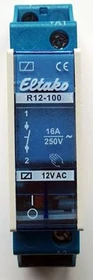 Eltako Schaltrelais 12V 1 Schließer 16A/250V AC R12-100-12V