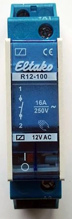 Eltako Schaltrelais 12V 1 Schließer 16A/250V AC R12-100-12V