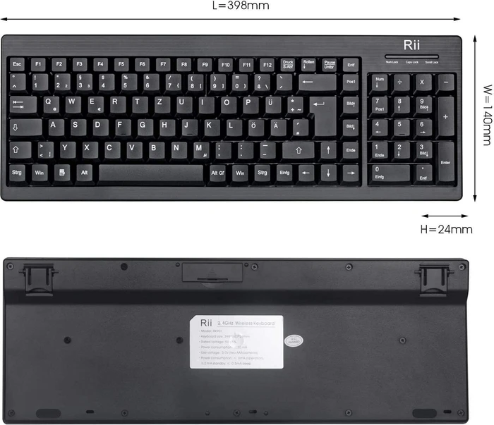 Riitek Rii RK901, USB, DE