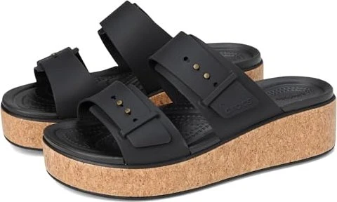 Crocs Brooklyn Cork Buckle schwarz (Damen)