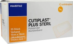 Cutiplast Plus Steril, 7.8 x 15cm, 55 Stück