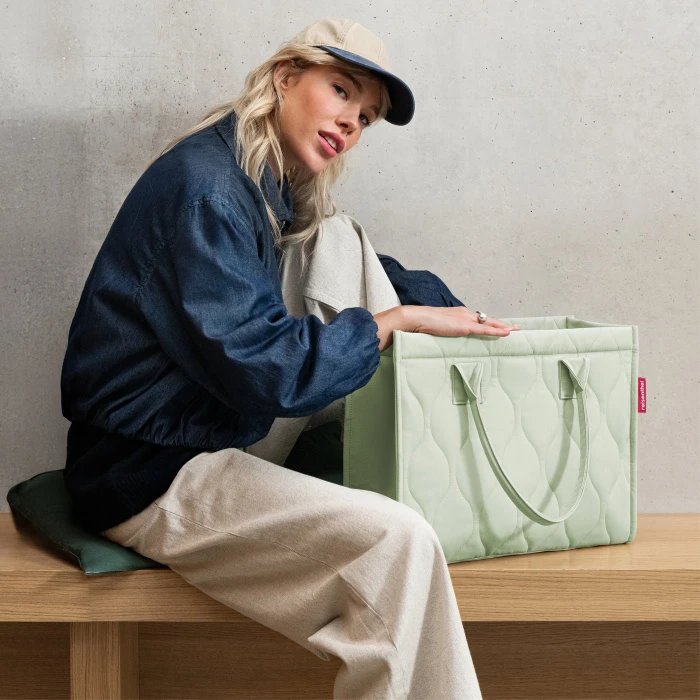 Reisenthel daily Shopper puffer iced matcha