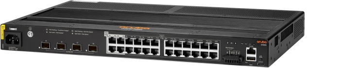 HPE Aruba CX 4100i Series Industrial Rackmount Gigabit Managed Switch, 24x RJ-45, 4x SFP+, 240W PoE++