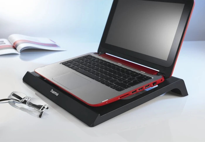 Hama Notebook-Stand/Notebook-Kühler bis 17.3", Black Edition