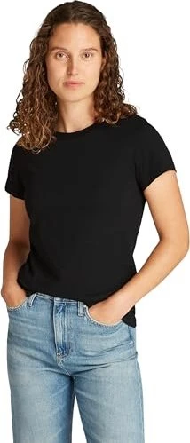 Calvin Klein Logo Elastic T-Shirt kurzarm ck black (Damen)