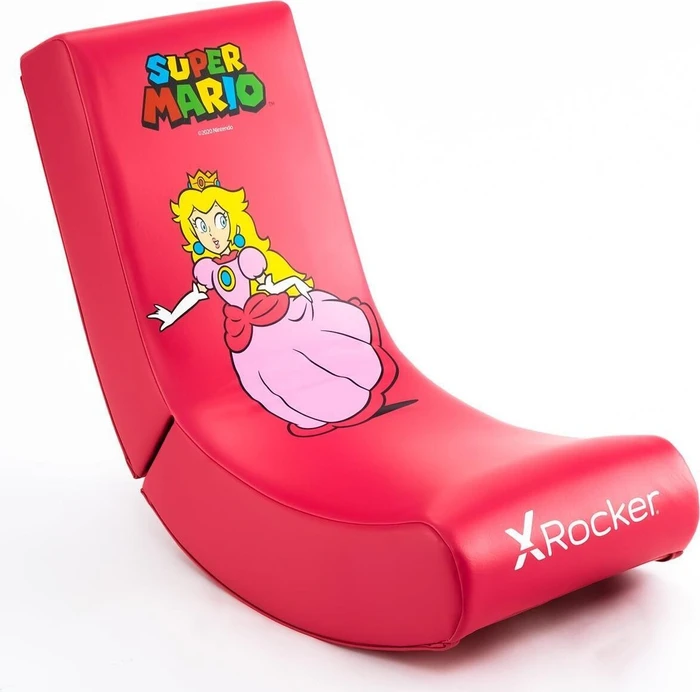 X Rocker Nintendo Super Mario Joy Collection Floor Rocker Gamingstuhl, Peach pink