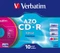 Verbatim Azo Colour CD-R 80min/700MB, 10er Pack Vorschaubild