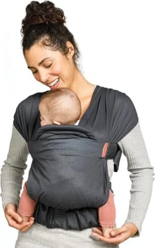 infantino Hug & Cuddle Hybrid Babytrage dunkelgrau