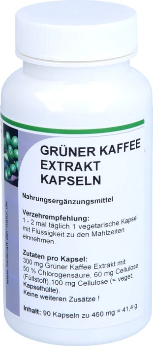 Reinhildis-Apotheke Grüner Kaffee Extrakt Kapseln, 90 Stück