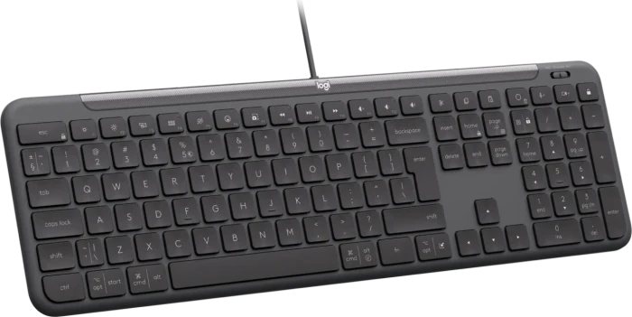Logitech K620 Signature Slim Wired for Business, Graphite, USB, US
