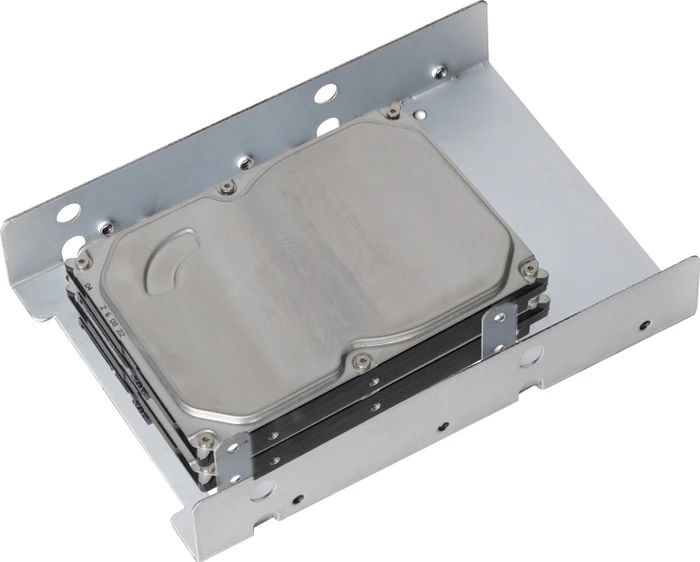 SilverStone SDP08 Lite, 3.5" Einbaurahmen, vernickelt, grau
