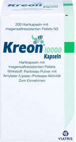 Kreon 10.000 magensaftresistente Kapseln, 200 Stück