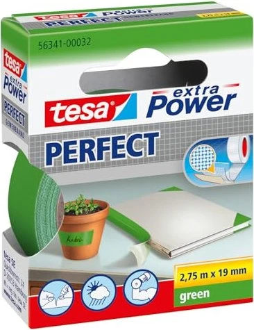 tesa Gewebeband, 19 mm x 2,75 m, grün