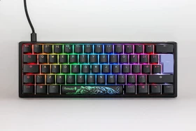 Ducky One 3 Mini PBT, LEDs RGB, Classic Black, MX SPEED RGB Silver, USB, UK (DKON2161ST-PUKPDCLAWSC1)