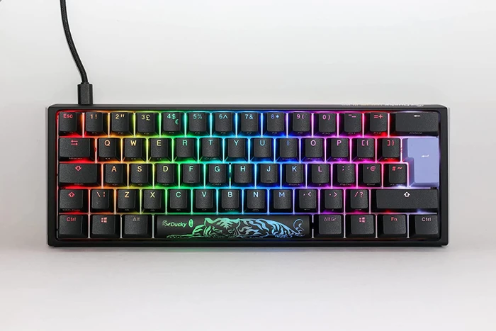 Ducky One 3 Mini PBT, LEDs RGB, Classic Black, MX RGB CLEAR, USB, DE