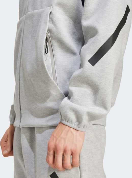 adidas Z.N.E. Zip Hoodie medium grey heather (Herren)