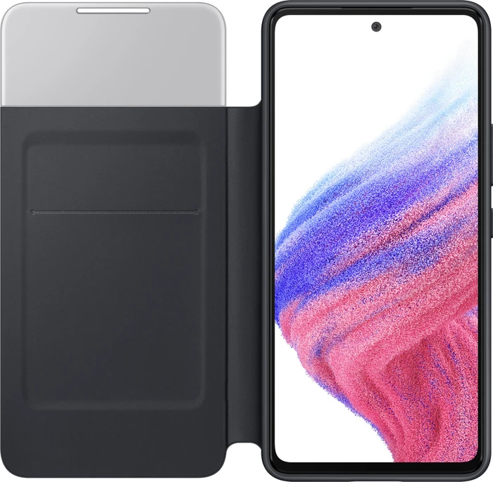 Samsung S-View Wallet Cover für Galaxy A53 5G schwarz