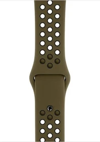 Apple Nike Sportarmband S/M und M/L für Apple Watch 44mm olivgrün/schwarz