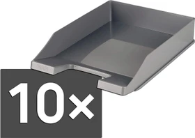 HAN Klassik Papierablage, A4, dunkelgrau, 10er-Pack