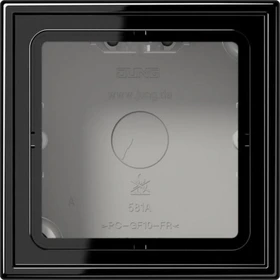 Jung Serie LS Aufputz-Kappe 1fach, schwarz