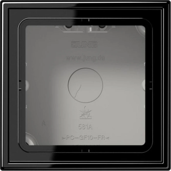 Jung Serie LS Aufputz-Kappe 1fach, schwarz