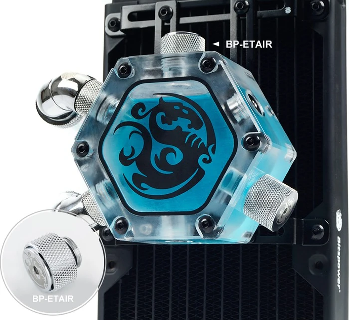 Bitspower Wasserauslass G1/4", Silver