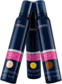Indola Color Style Mousse temporäre Haarfarbe perlgrau, 200ml